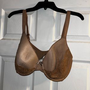 Tan lace bra